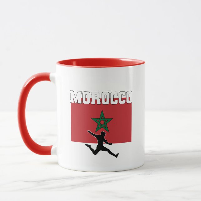 Det nationella fotbollslaget Morrocco Mugg (Vänster)
