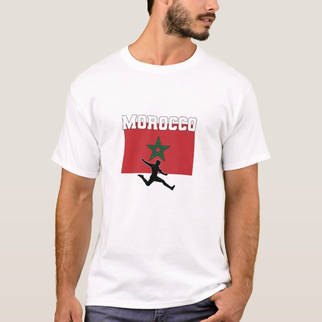 Det nationella fotbollslaget Morrocco T Shirt (Framsida)