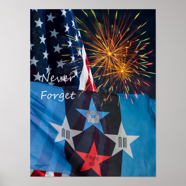 Det nationella minnet glömmer aldrig bort poster (Framsidan)