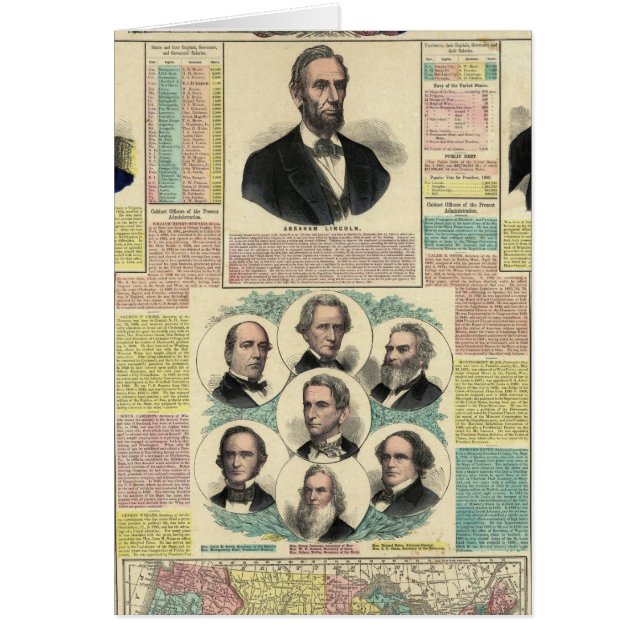 Det nationella politiska schemat hälsningskort (Framsidan)