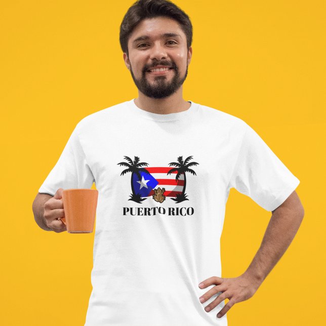 Det nationella Pridet Puerto Rico Coqui Frog T Shirt (Puerto Rico Coqui Frog National Pride T-Shirt)