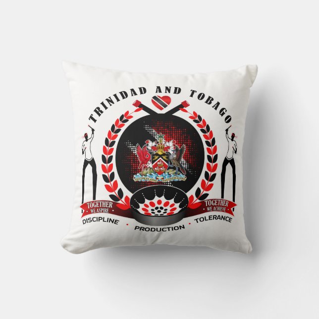 Det nationella Pridet Trinidad & Tobago Emblem om  Kudde (Framsida)