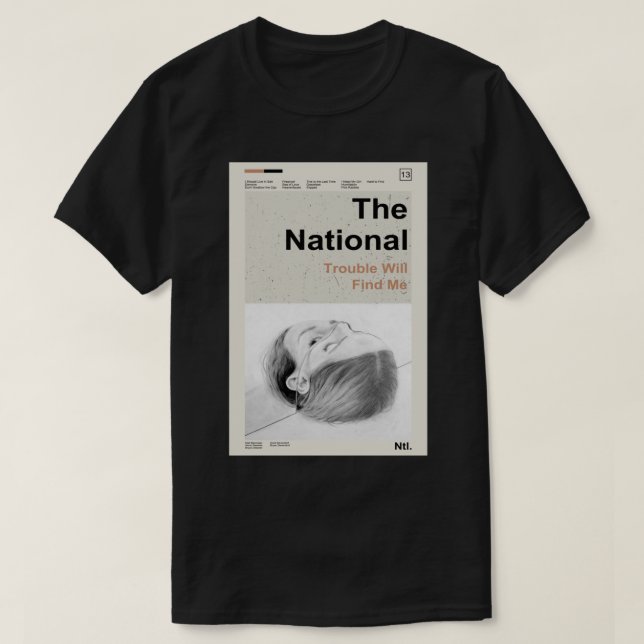 Det nationella - problemet kommer att hitta klassi t shirt (Design framsida)