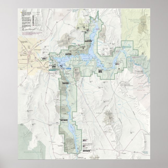 Det nationella upptagningsområdet sjö poster (Framsidan)