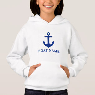 Det nautiska fartygnamn ankrar flickor t-shirt