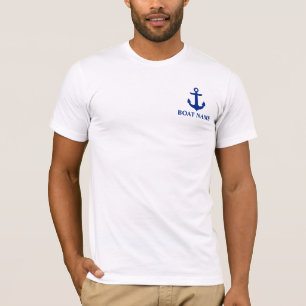 Det nautiska fartygnamn ankrar tee shirt