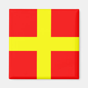 Det nautiska flaggaalfabetet undertecknar brev R Magnet