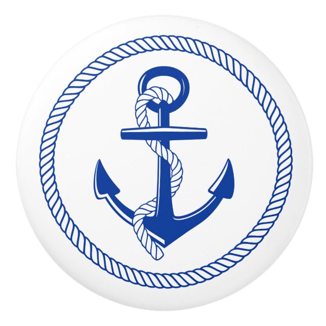 Det nautiska marin- fraktfartyget ankrar och knopp (Framsidan)