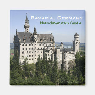 Det Neuschwanstein slottet Bayern reser Magnet