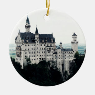 Det Neuschwanstein slottet Julgransprydnad Keramik
