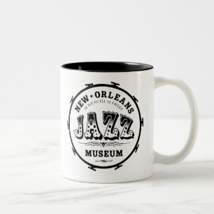 Det New Orleans Jazzmuseet trummar muggen Två-Tonad Mugg