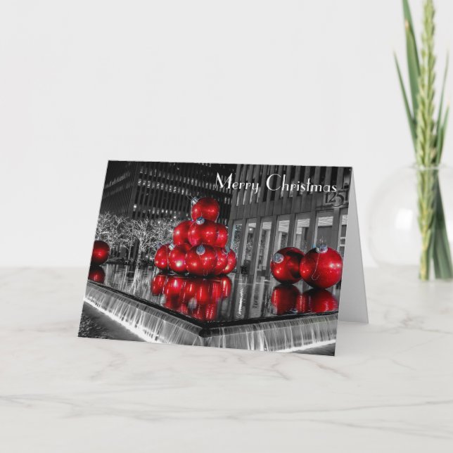 Det New York City julfotoet @ Rockefeller Helgkort (Framsida)