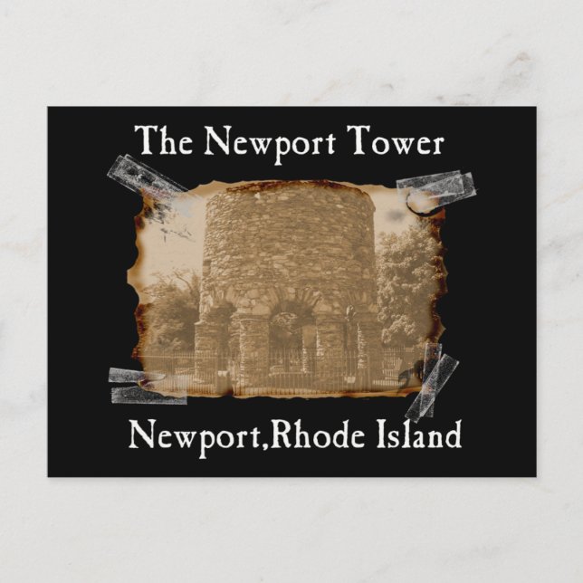 det newport torn vykort (Framsida)