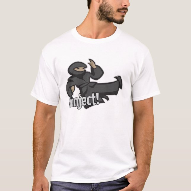 Det Ninject flyget sparkar den ljusa T-tröja Tee Shirt (Framsida)
