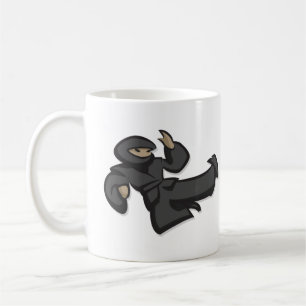 Det Ninject flyget sparkar muggen Kaffemugg