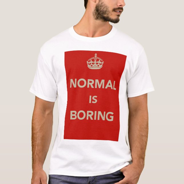 DET NORMALA BORRAR behållalugndesign Tee (Framsida)