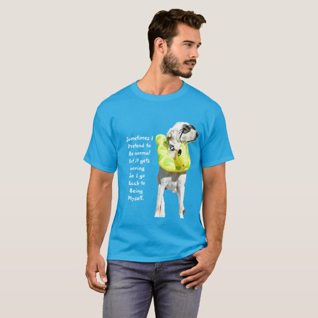 Det normala borrar t-shirt (Hel framsida)