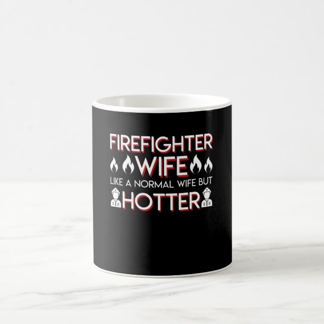 Det normala för brandmanfrunågot liknande men kaffemugg (Center)