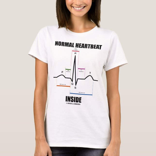 Det normalahjärtslaginsida (ECG EKG) Tee (Framsida)