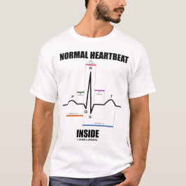 Det normalahjärtslaginsida (EKG) Tee Shirt