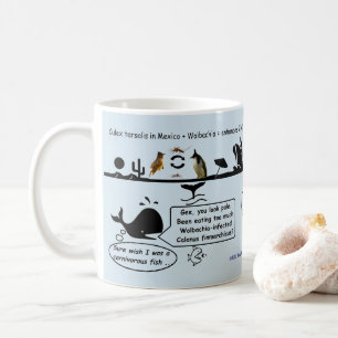 Det norr atlantiska högra val testar vid steg kaffemugg