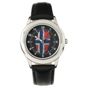 Det norska handlag identifierar med fingeravtryck armbandsur