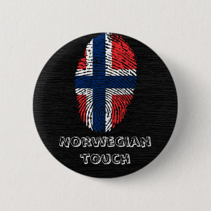 Det norska handlag identifierar med fingeravtryck knapp