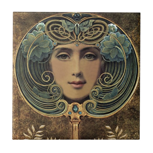 Det Nouveau tittar exponeringsglaset Kakelplatta (Framsidan)