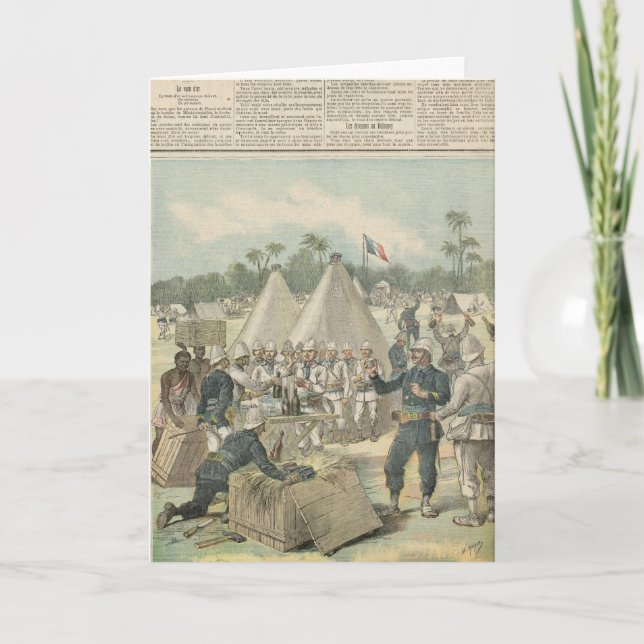 Det nya året boxas i Dahomey Helgkort (Framsida)