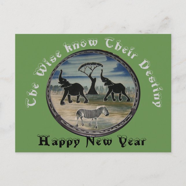 Det nya året helg vykort (Framsida)