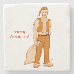 Det nya Jultomten - God jul! Stenunderlägg