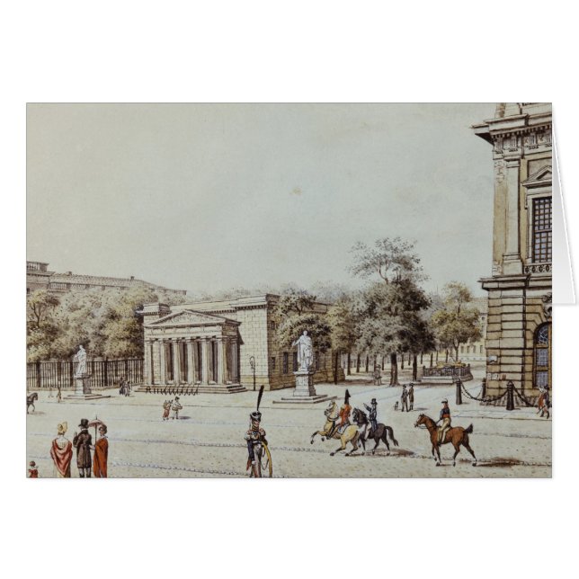 Det nya klockahuset, bredvid armouryen, Berlin Hälsningskort (Framsidan Horizontal)