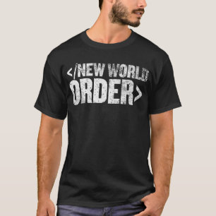 Det nya ord beställer avslutar märkreskjortan tee shirt