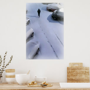 Det nya snö poster