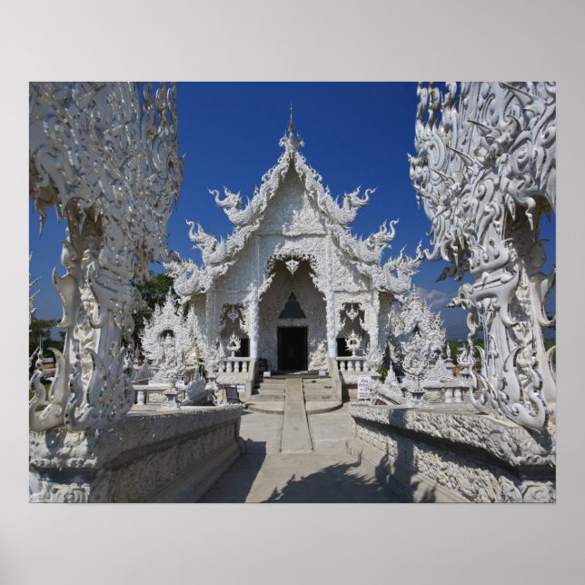 Det nya vita templet Wat Rong Khun i Poster (Framsidan)