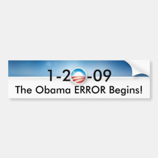 Det Obama FELET börjar Bildekal