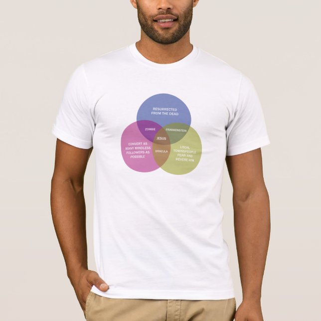 Det obefläckade Venn diagrammet Tee Shirt (Framsida)