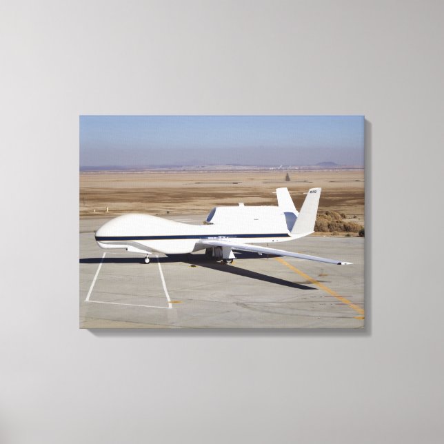 Det obemannade planet Global Hawk Canvastryck (Framsida)
