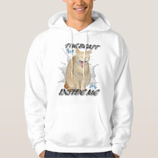 Det odjuret inom mig rolig meme katt-sweatshirt hoodie