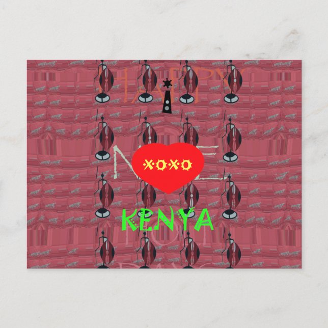 Det ögonblick du drömmer om Kenya Hakuna Matata Vykort (Framsida)