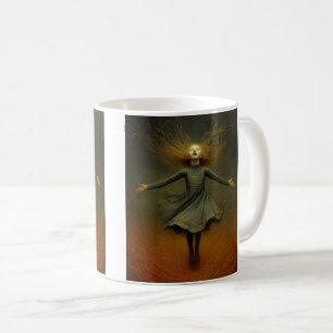 Det ögonblick hon reste sig kaffemugg