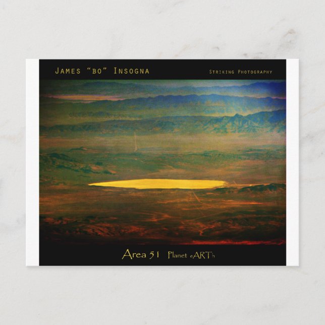 det ökända området 51 vykort (Framsida)