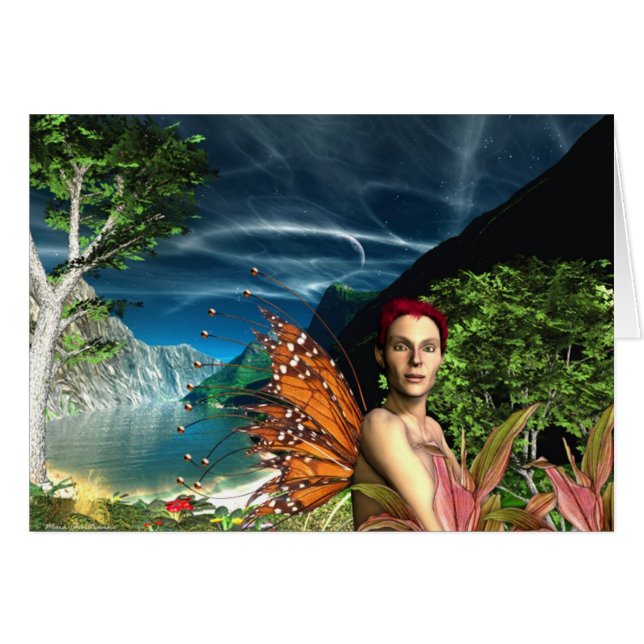 Det okändadrömmar hälsningskort (Framsidan Horizontal)