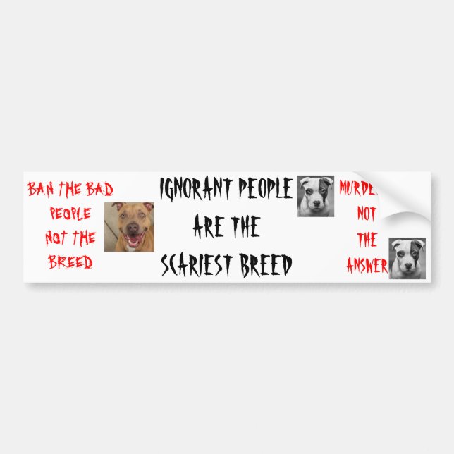 Det okunniga folket är den mest läskiga aveln bildekal (Framsidan)