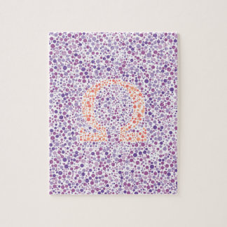 Det Omega ögat testar jigsawen Pussel