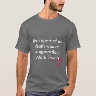 Det onda leendet, rapporten av min död var en tee shirt