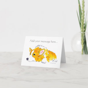 Det önskande Corgikortet Kort