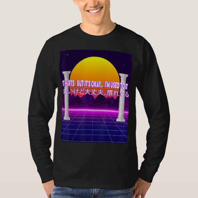 Det Ontr, men det är Vaporwave Aesthetic Scuplture T Shirt (Framsida)