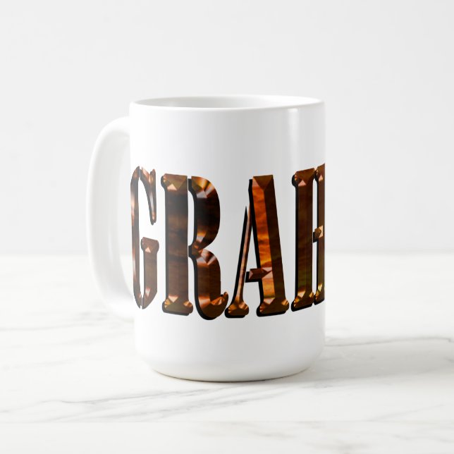 "Det orange dimensionnamnet Graham" Kaffemugg (Framsida vänster)