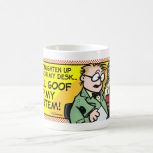 Det oreda på mitt skrivbord kaffemugg